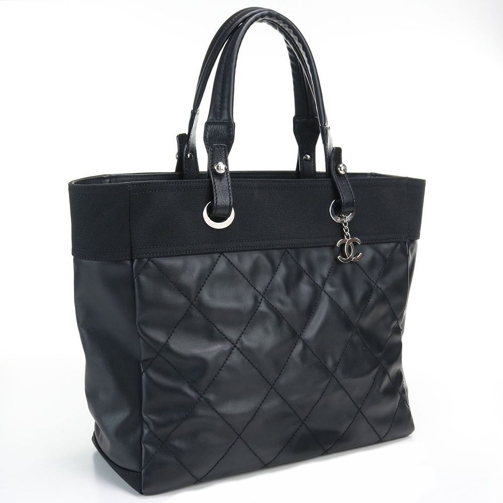 Chanel Paris Biarritz Tote Bag Black Shoulder Bag